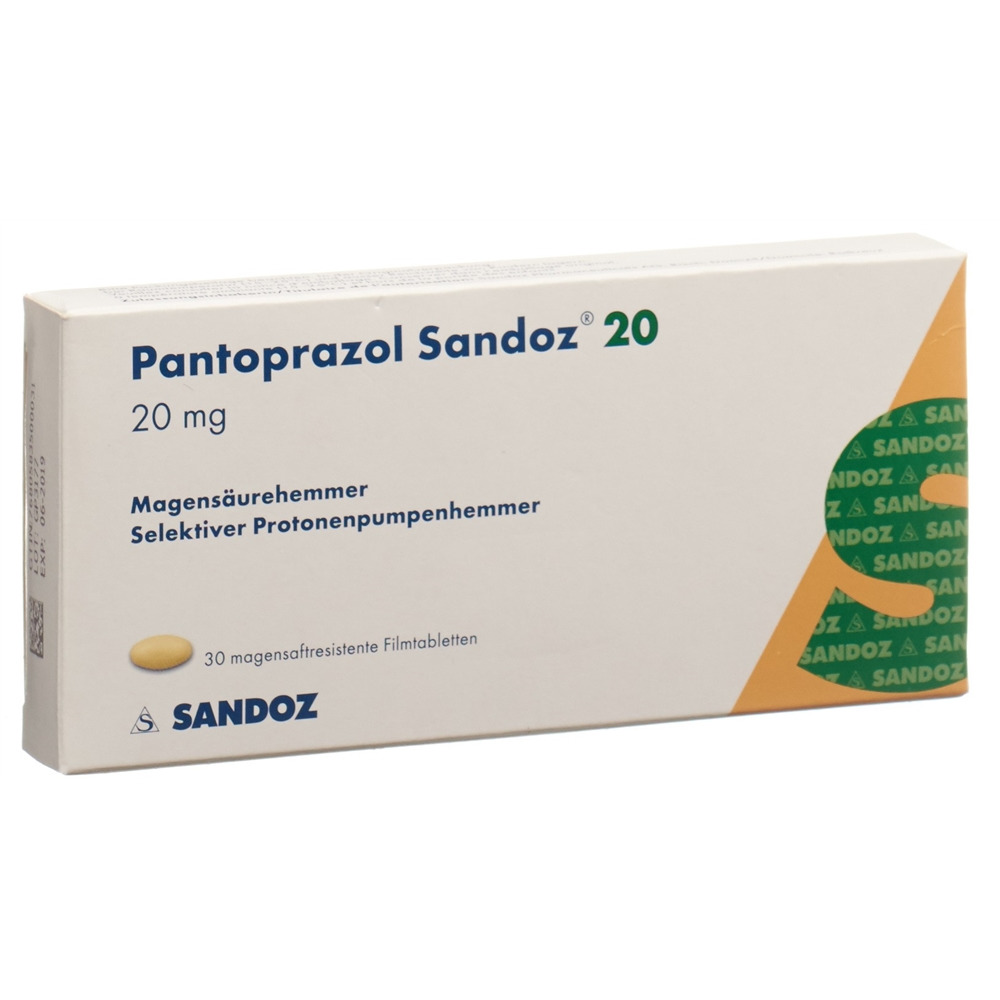 PANTOPRAZOLE Sandoz 20 mg, Hauptbild