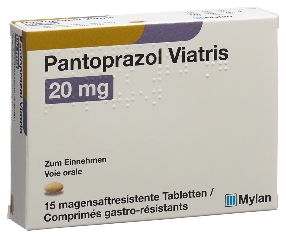 PANTOPRAZOLE Viatris 20 mg, image principale