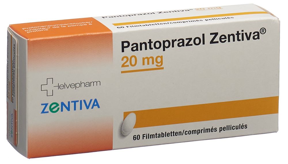 PANTOPRAZOLE Zentiva 20 mg, image principale