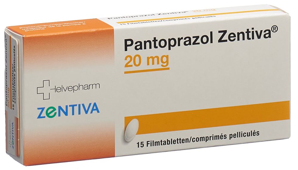 PANTOPRAZOLE Zentiva Filmtabl 20 mg Blist 15 Stk | Online bestellen
