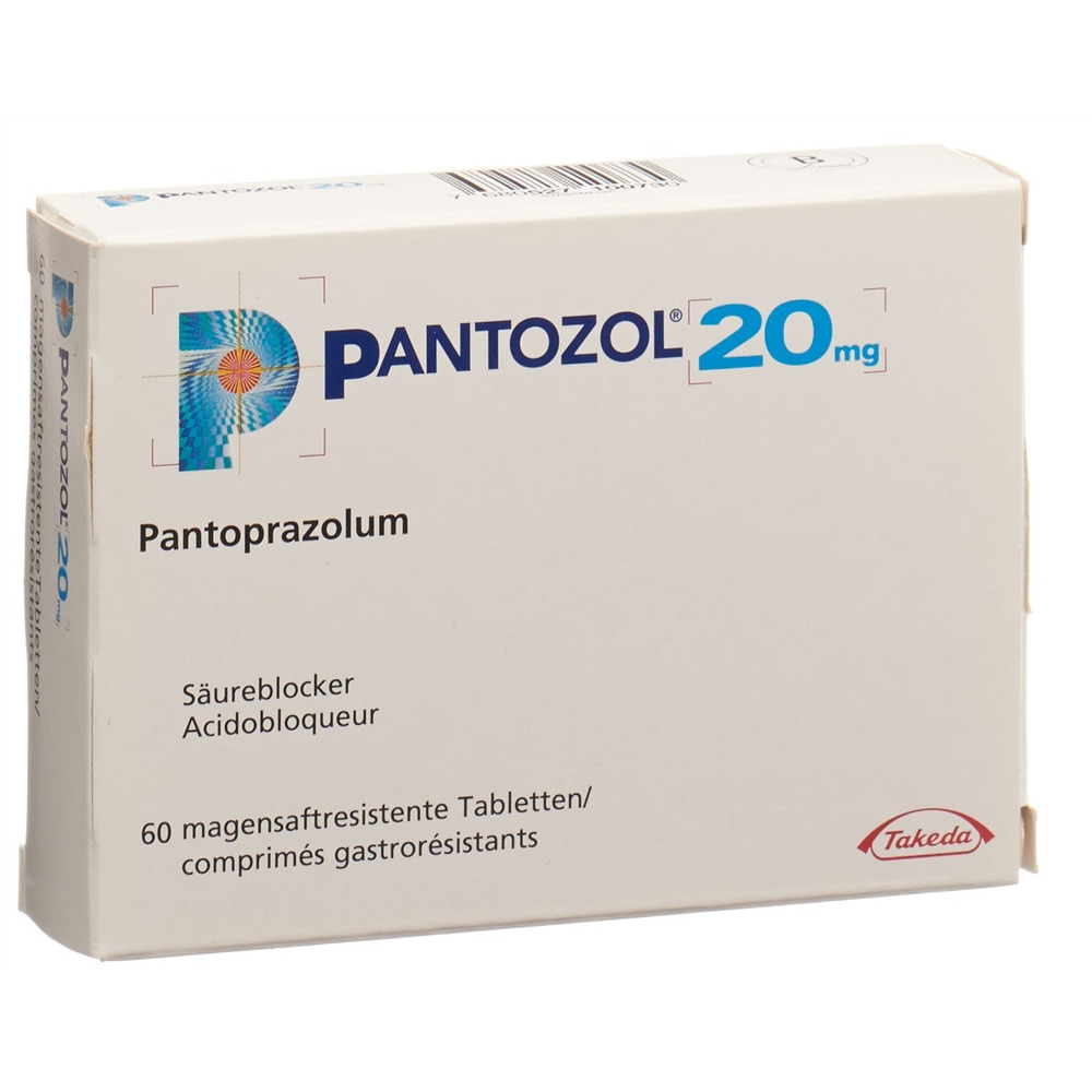 PANTOZOL cpr pell 20 mg blist 60 pce, image principale