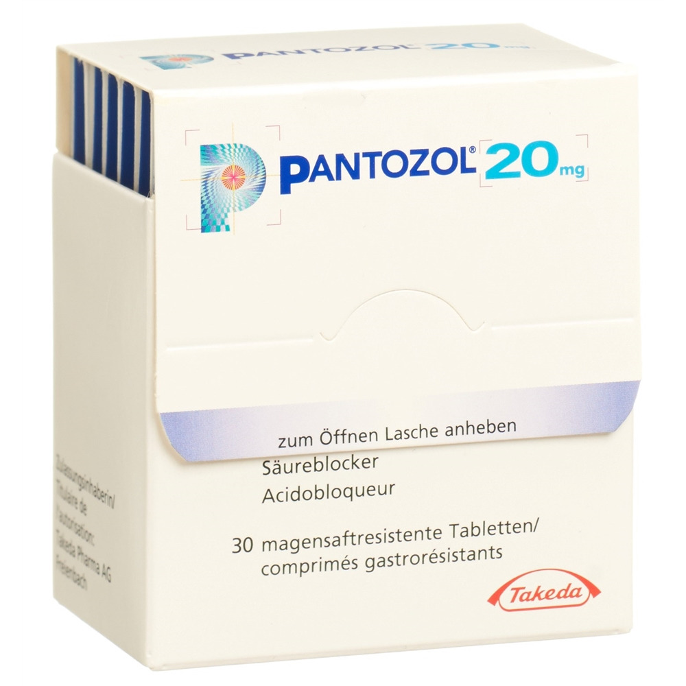 PANTOZOL cpr pell 20 mg PocketPack 30 pce, image principale