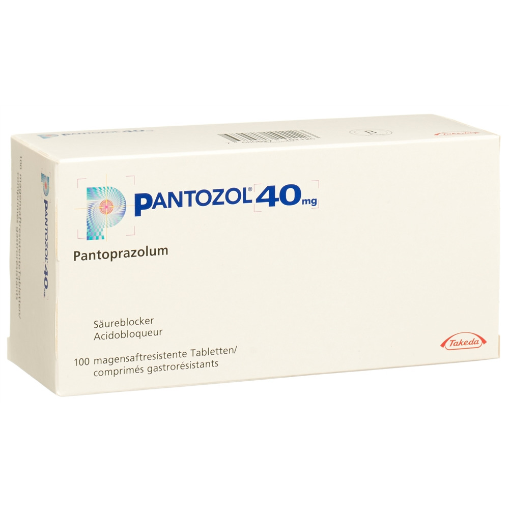 PANTOZOL cpr pell 40 mg blist 100 pce, image principale