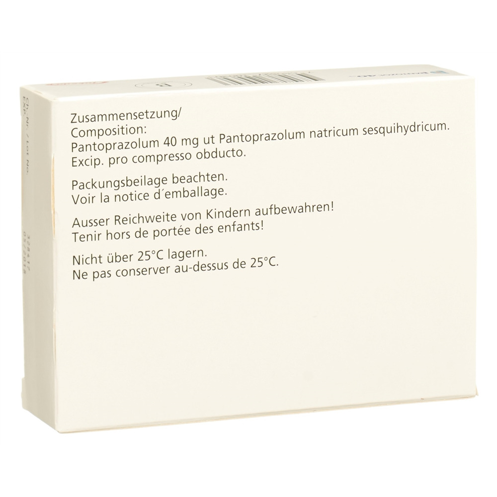 PANTOZOL cpr pell 40 mg blist 60 pce, image 2 sur 2