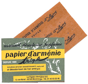 PAPIER ARMENIE feuilles