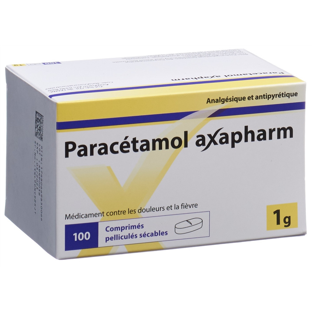 PARACETAMOL axapharm 1 g, image 2 sur 2