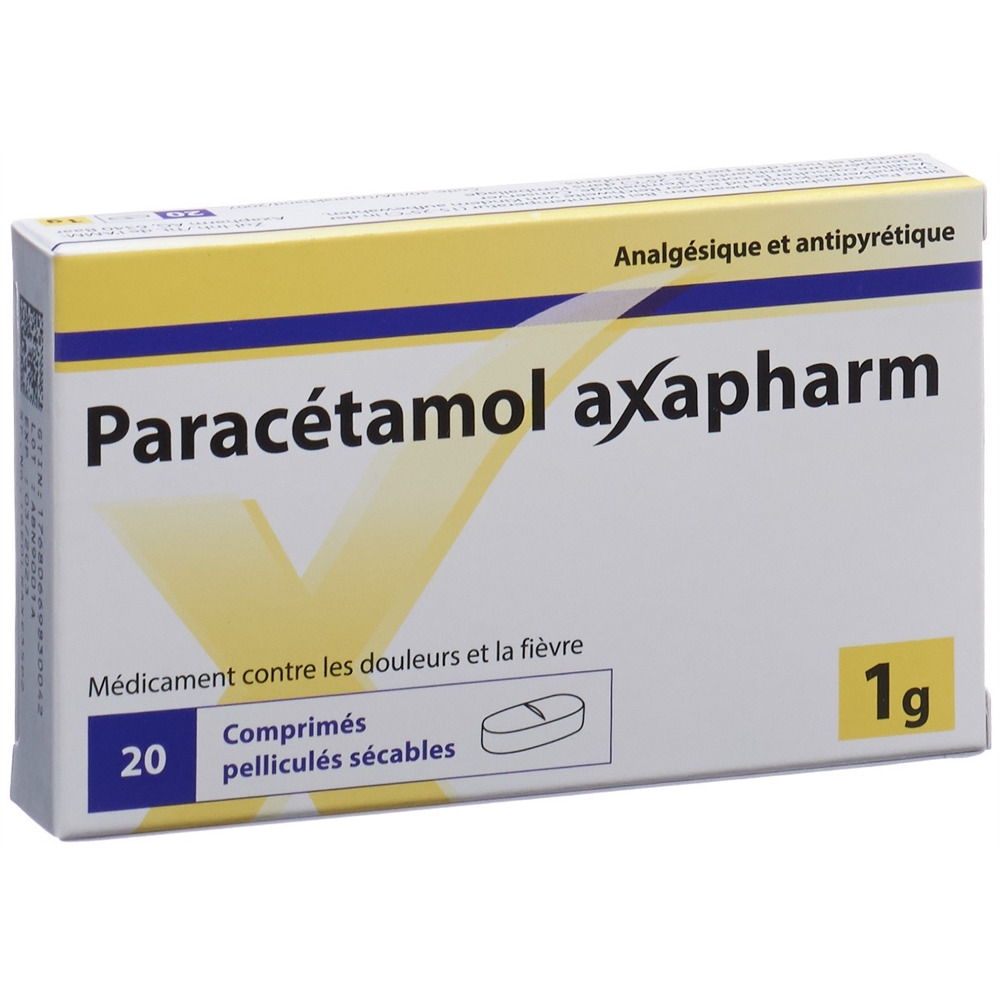 PARACETAMOL axapharm 1 g, image 2 sur 2