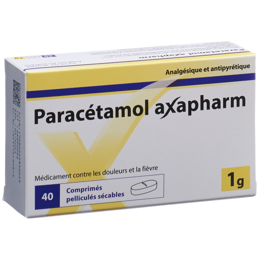 PARACETAMOL axapharm 1 g, image 2 sur 2