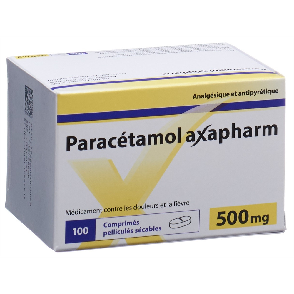 PARACETAMOL axapharm 500 mg, image 2 sur 2