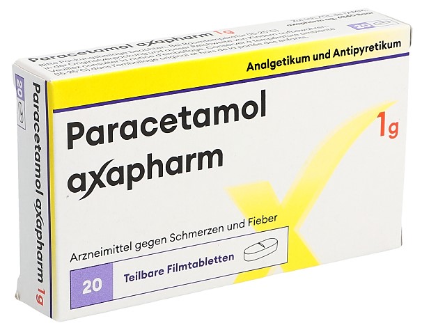 PARACETAMOL axapharm 1 g, Hauptbild