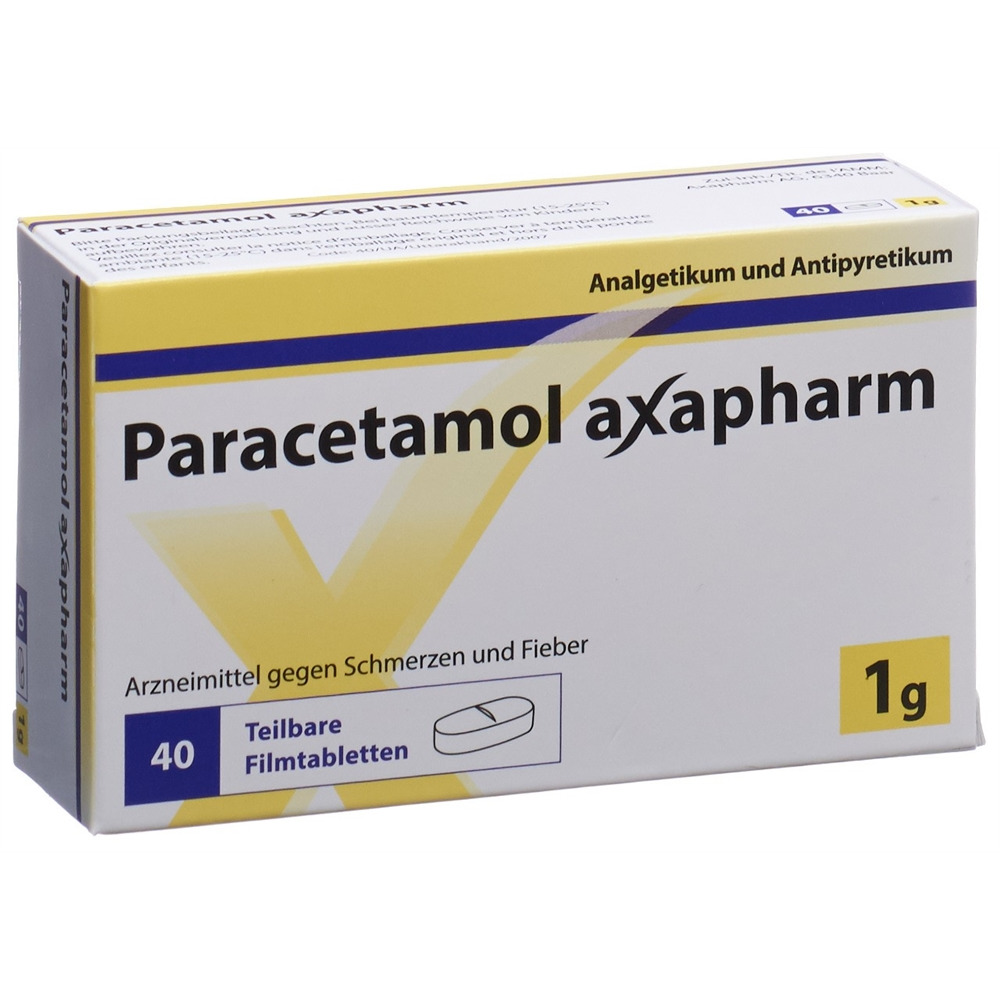 Paracetamol Axapharm axapharm 1 g, Hauptbild