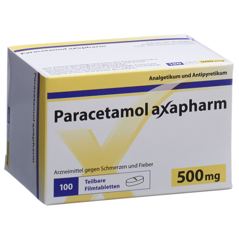 PARACETAMOL axapharm 500 mg, Hauptbild