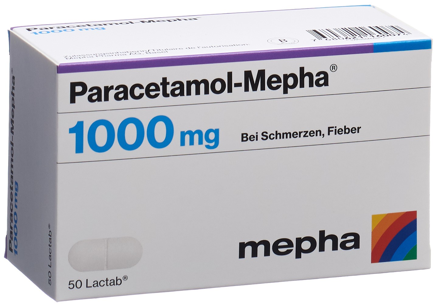 PARACETAMOL Mepha 1000 mg, image principale