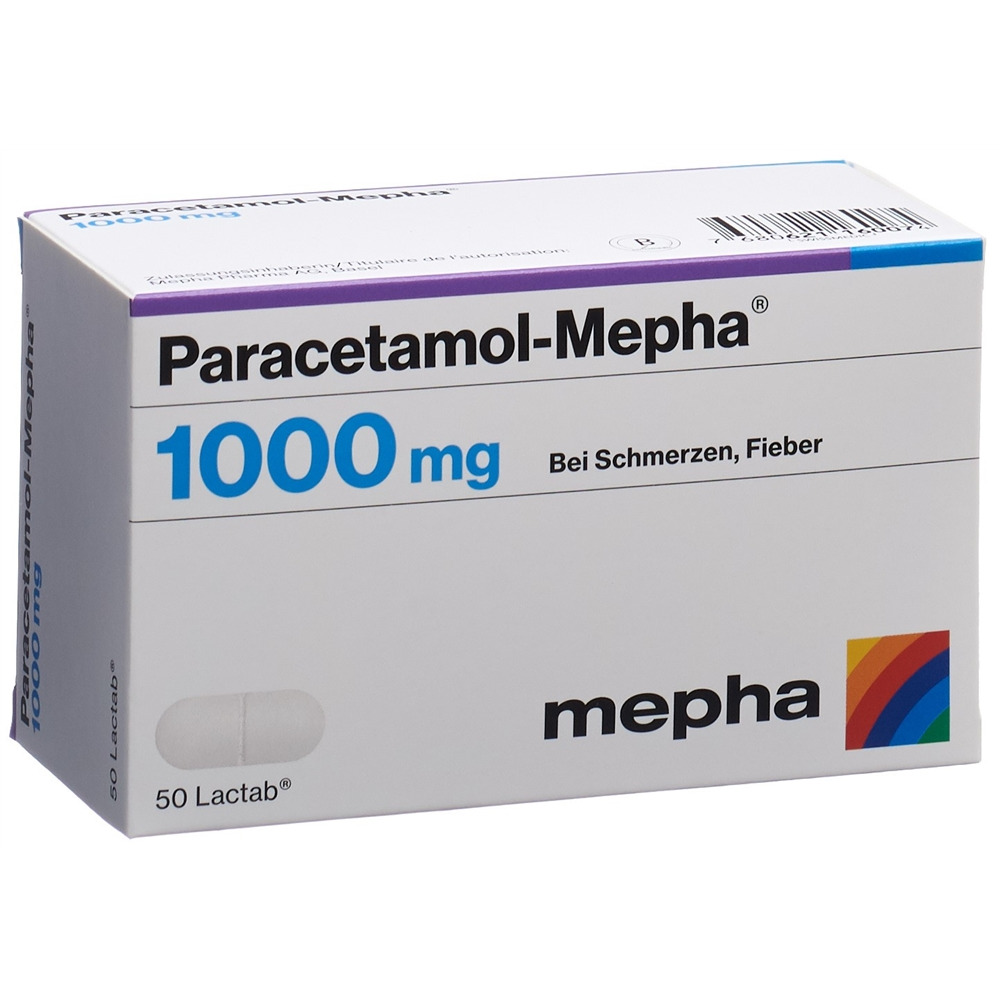 PARACETAMOL Mepha 1000 mg, image principale