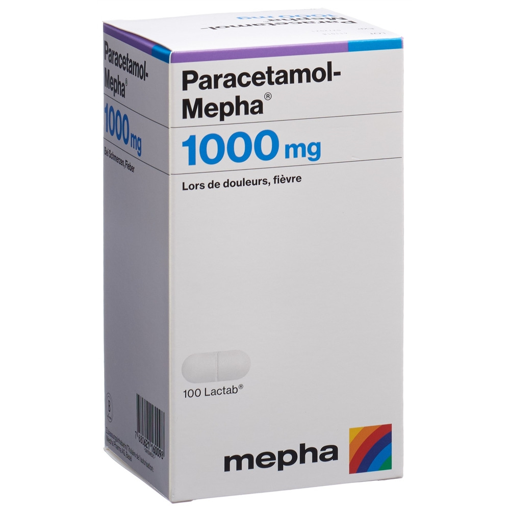 PARACETAMOL Mepha 1000 mg, image 2 sur 2