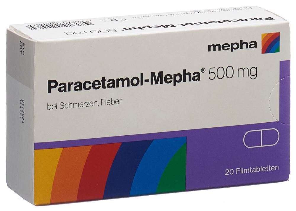 PARACETAMOL Mepha 500 mg