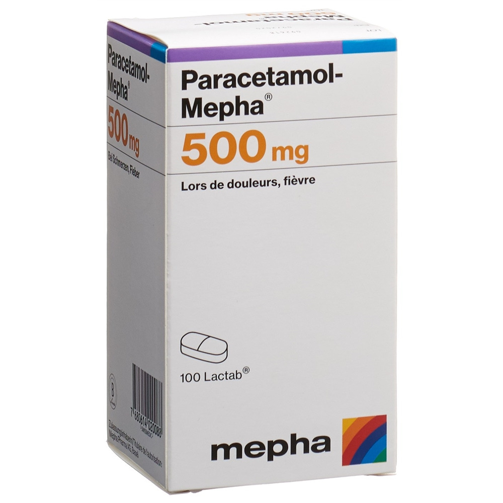 PARACETAMOL Mepha 500 mg, image 2 sur 2