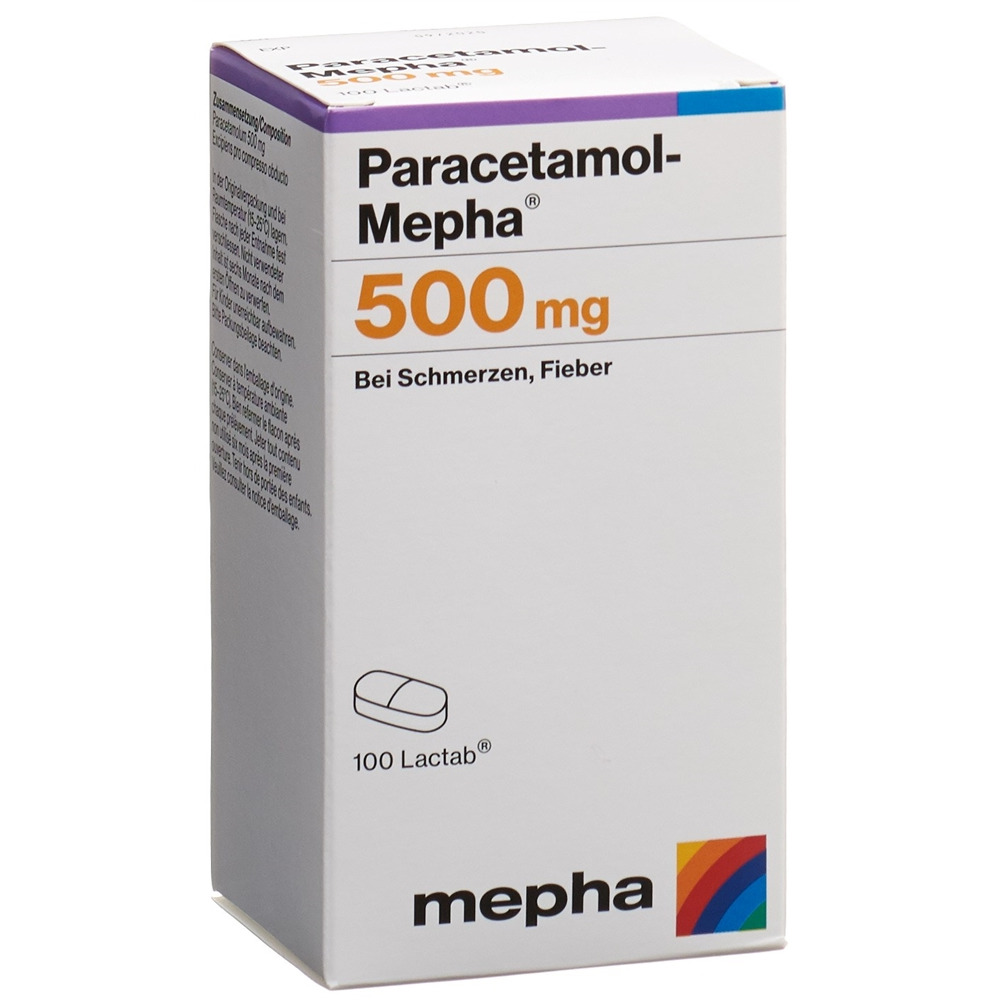 PARACETAMOL Mepha 500 mg, image principale