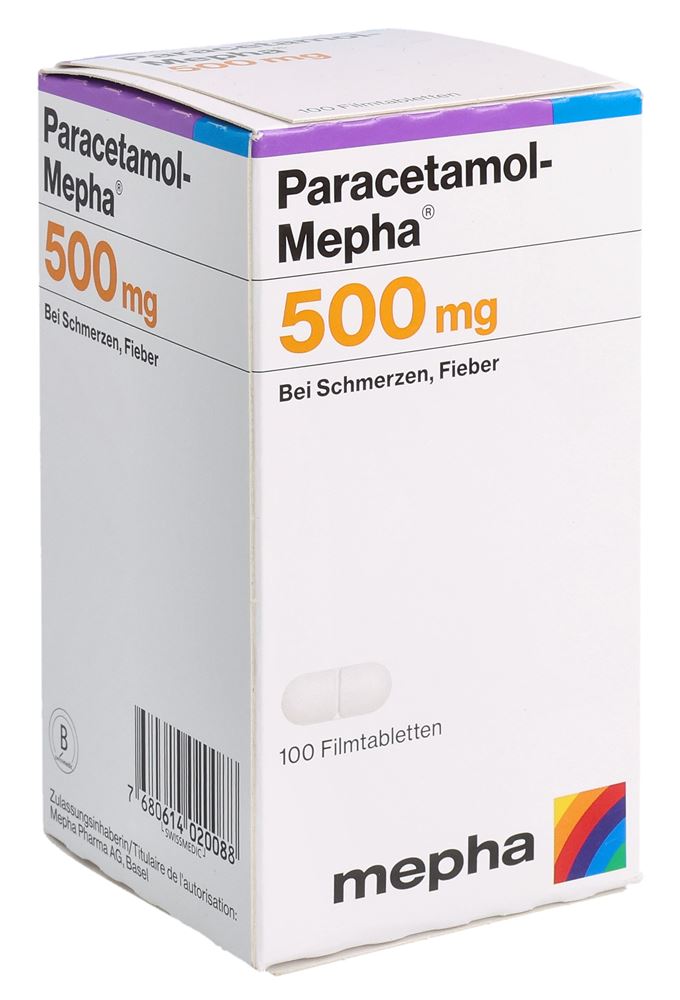 PARACETAMOL Mepha 500 mg, image principale