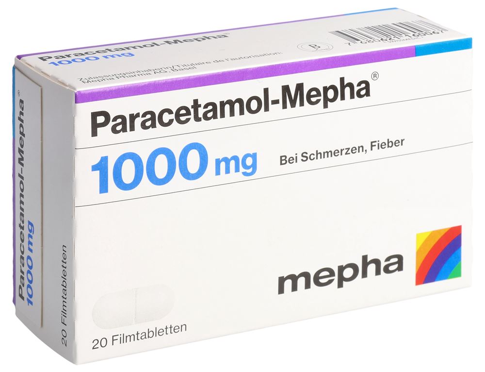 PARACETAMOL Mepha 1000 mg, Hauptbild