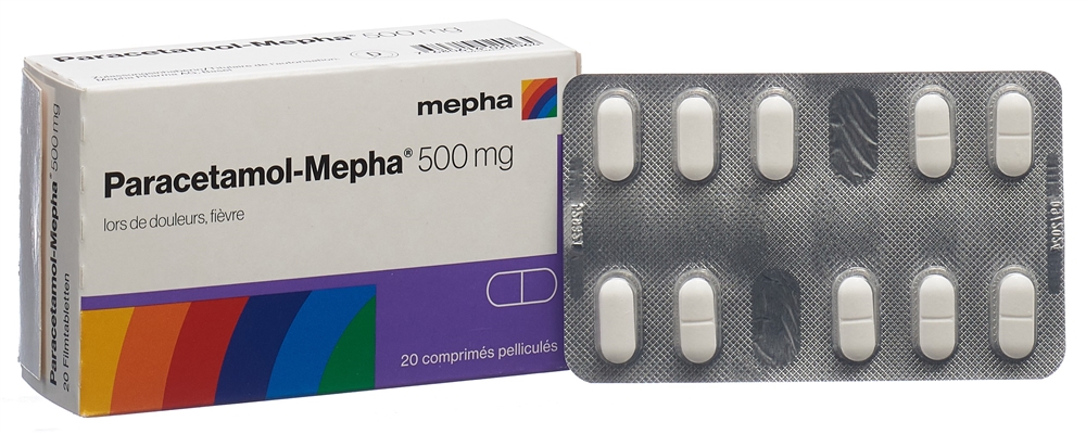 PARACETAMOL Mepha 500 mg, Bild 3 von 4