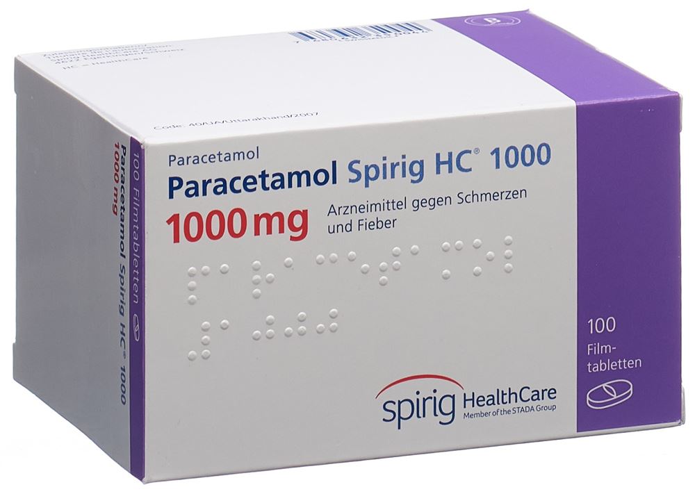 PARACETAMOL Spirig HC 1000 mg, image principale