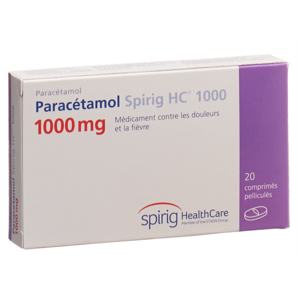 PARACETAMOL Spirig HC 1000 mg, image 2 sur 2