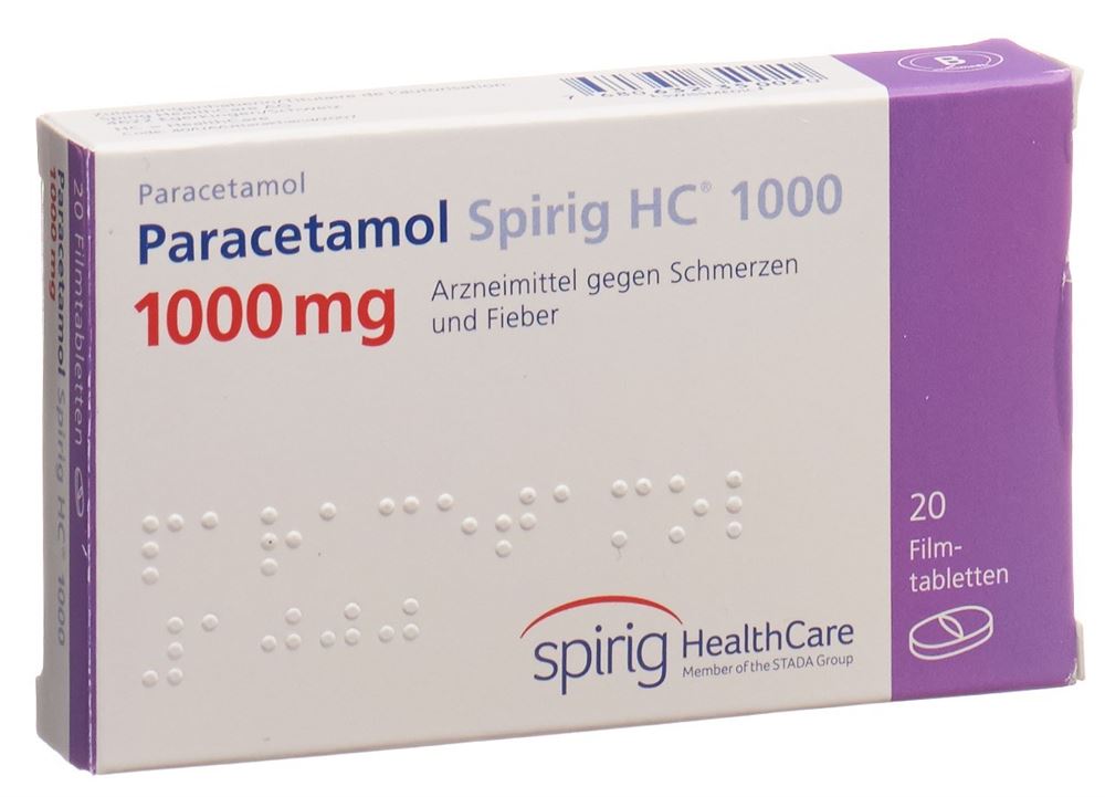 PARACETAMOL Spirig HC 1000 mg, image principale