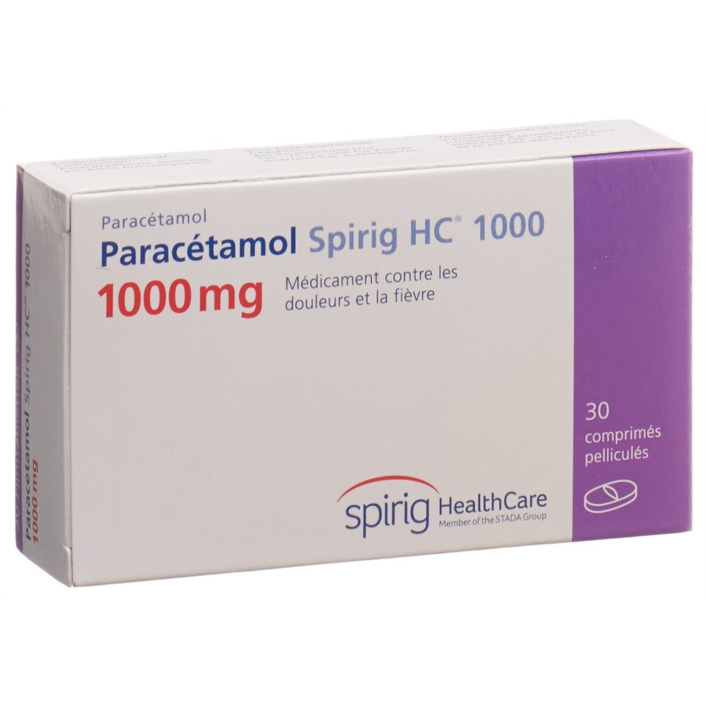 PARACETAMOL Spirig HC 1000 mg, image 2 sur 2