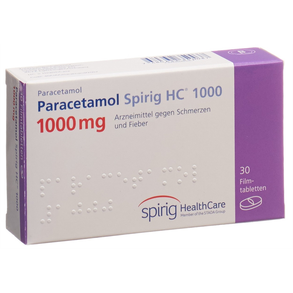 PARACETAMOL Spirig HC 1000 mg, image principale