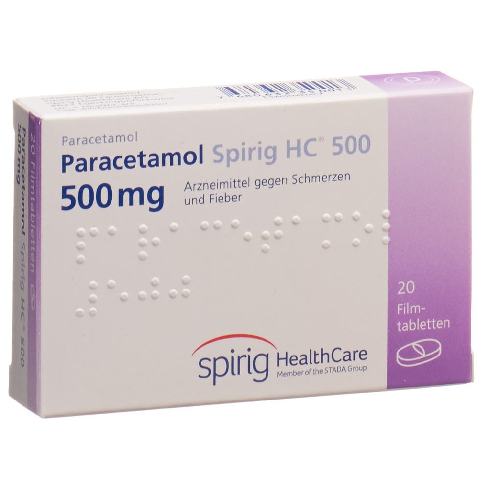 PARACETAMOL Spirig HC 500 mg, image 2 sur 4