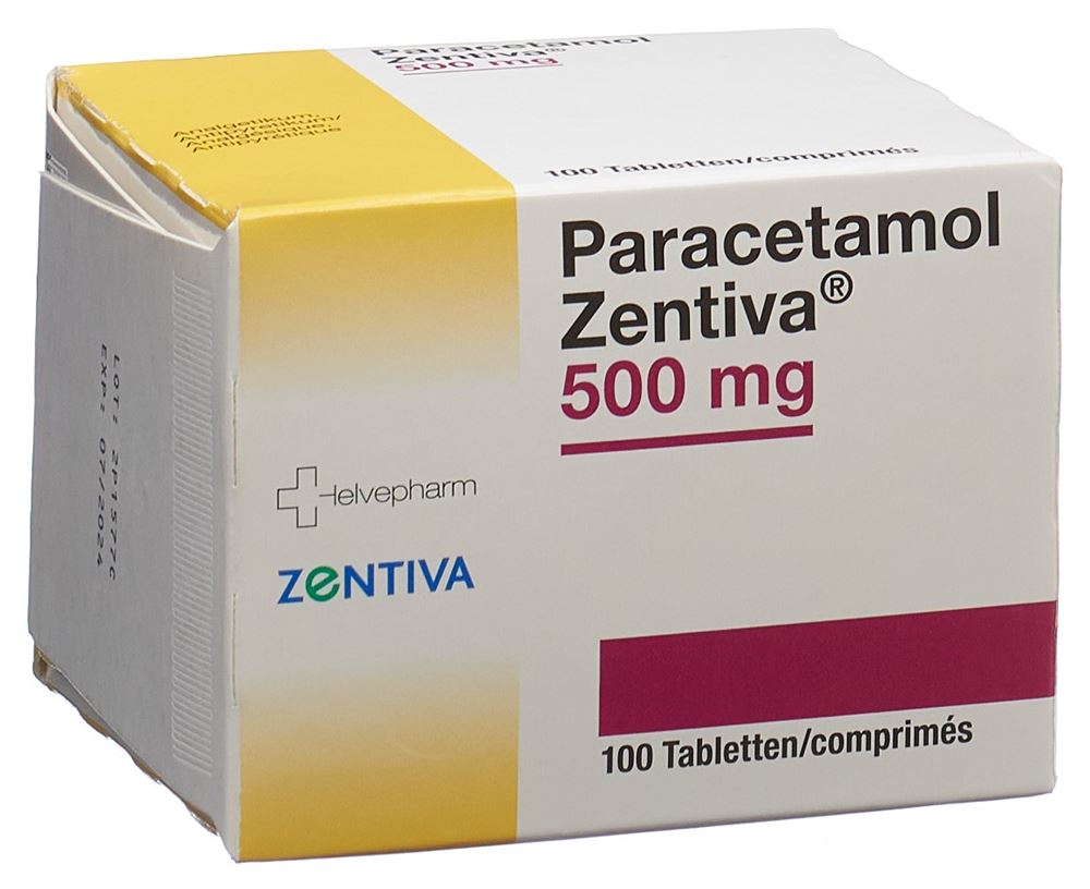 PARACETAMOL Zentiva 500 mg, image principale