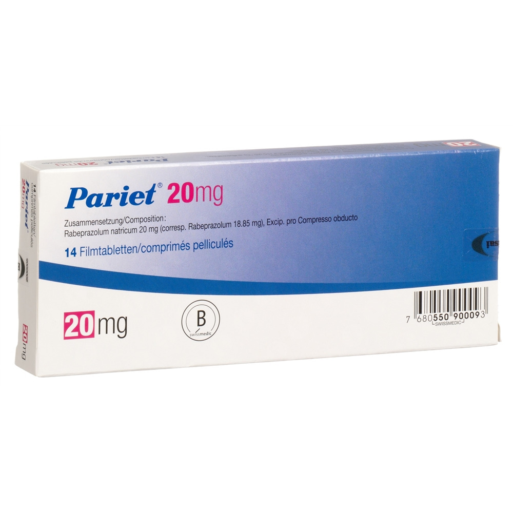 PARIET cpr pell 20 mg blist 14 pce, image 2 sur 2