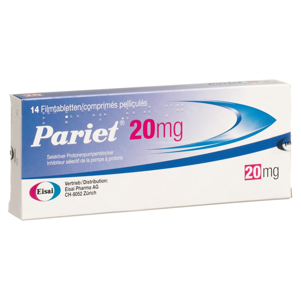 PARIET cpr pell 20 mg blist 14 pce, image principale