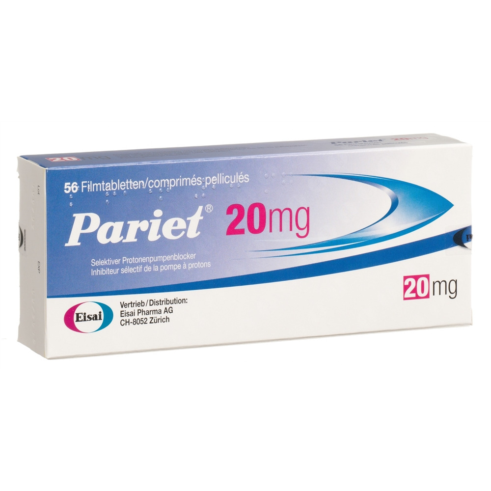 PARIET cpr pell 20 mg blist 56 pce, image principale