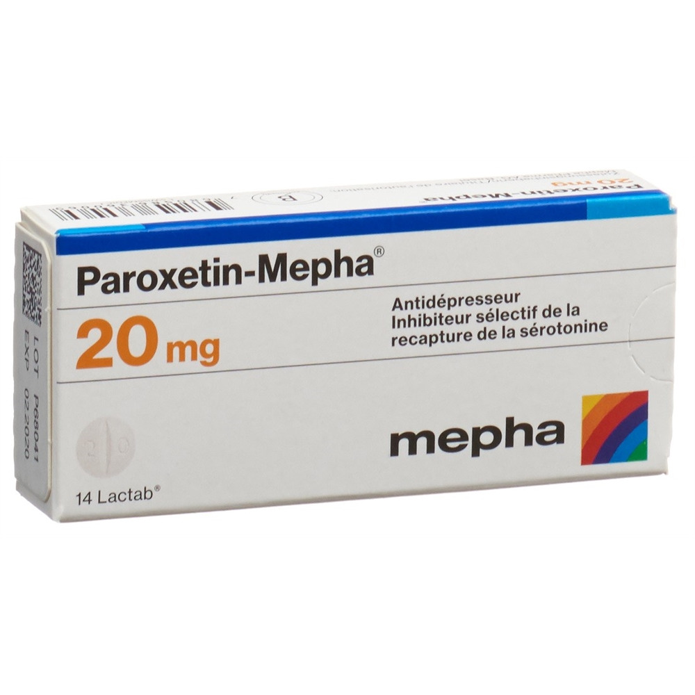 PAROXETINE Mepha 20 mg, image 2 sur 2