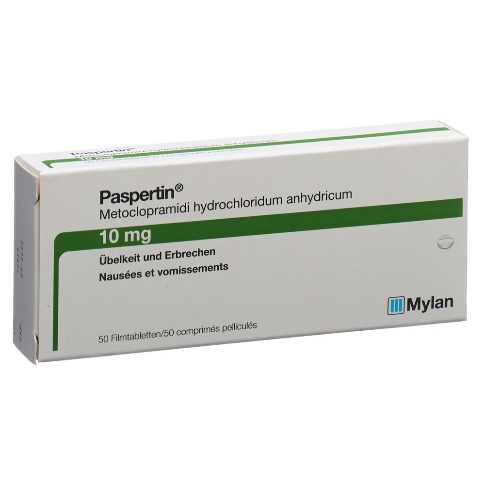 PASPERTIN cpr pell 10 mg blist 50 pce, image principale