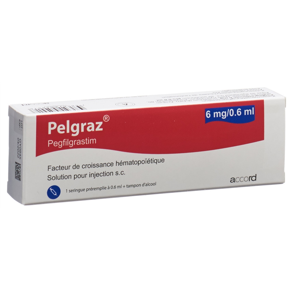 PELGRAZ Inj Lös 6 mg/0.6ml Fertigspritze mit automatischem Nadelschutz Fertspr 0.6 ml, Bild 2 von 2