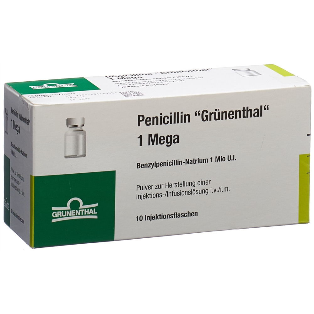 PENICILLINE Grünenthal 1 Mega, Hauptbild