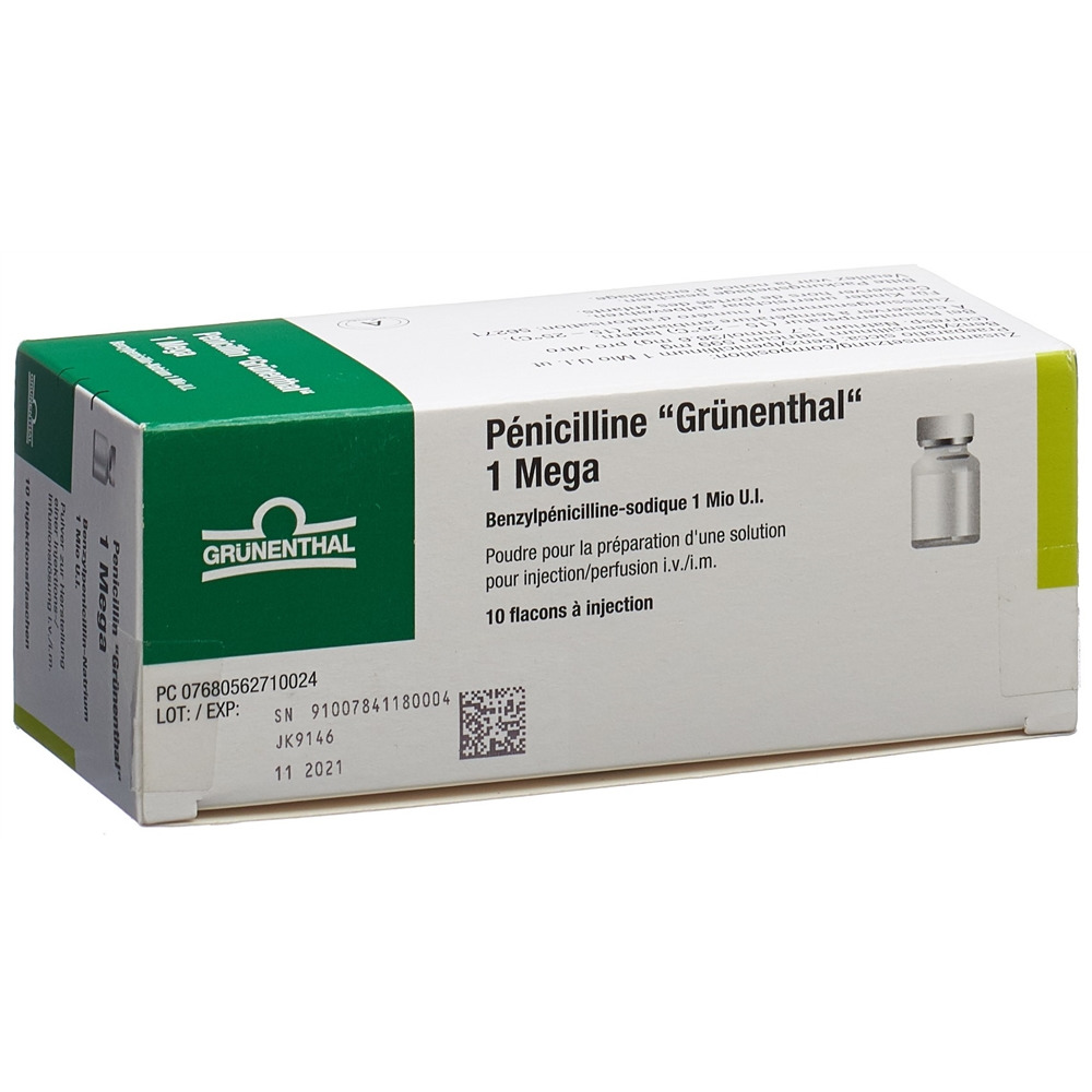 PENICILLINE Grünenthal 1 Mega, image 2 sur 2