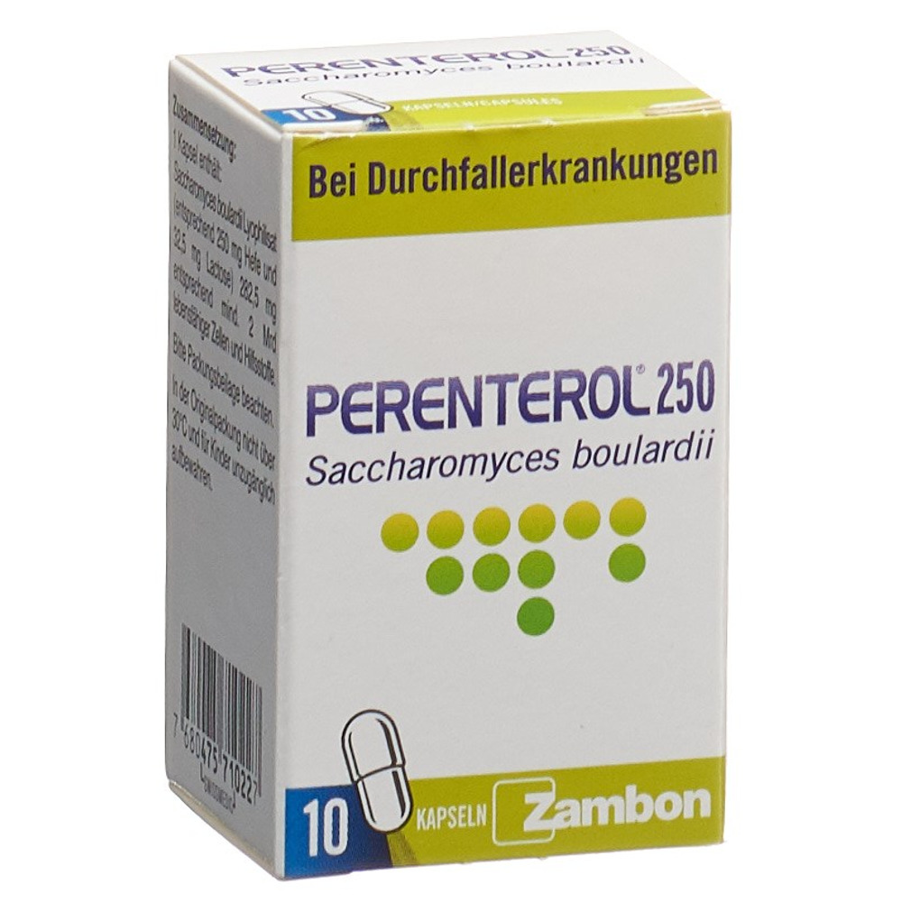 PERENTEROL Kaps 250 mg Glasfl 10 Stk, Bild 2 von 5