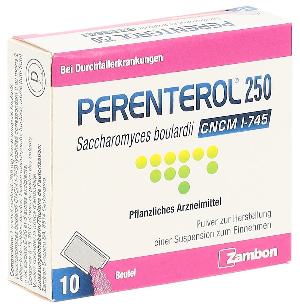 PERENTEROL pdr 250 mg sach 10 pce