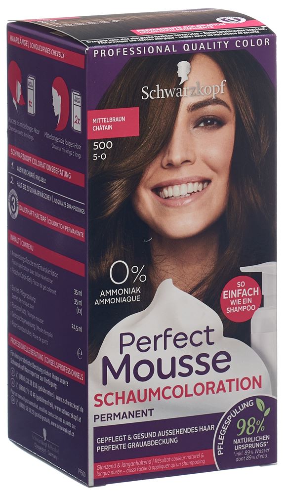 PERFECT MOUSSE 500 châtain moyen 1 pce, image principale