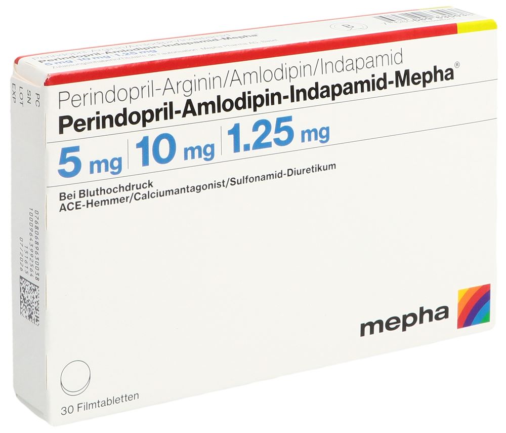 PERINDOPRIL AMLODIPINE Mepha, Hauptbild