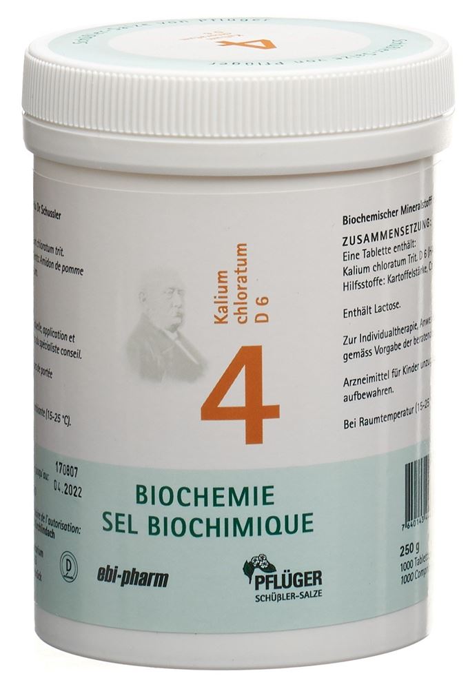PFLUEGER no4 kalium chloratum 6 D