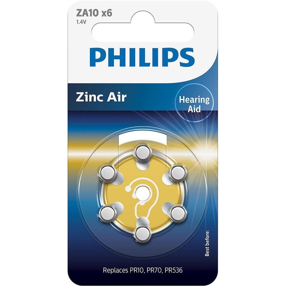 PHILIPS piles d'audiophone