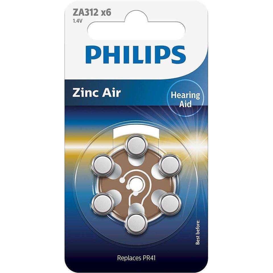 PHILIPS piles d'audiophone