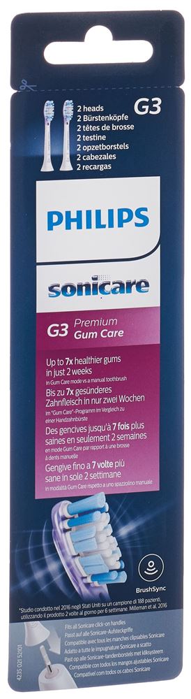 PHILIPS Sonicare tête de rechange G3 Premium GumCare, image principale