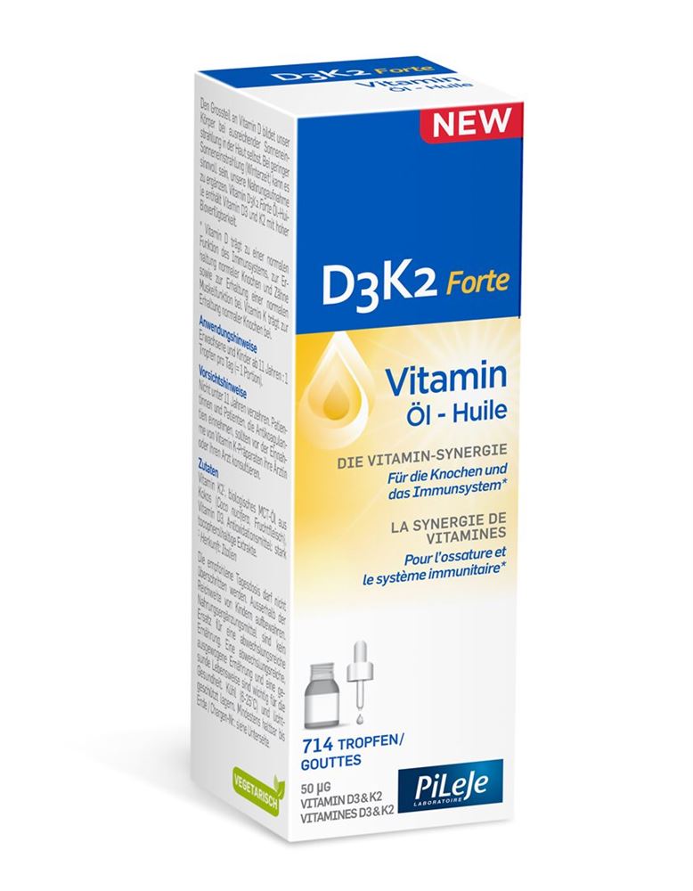 PILEJE D3K2 Vitamin Forte Öl