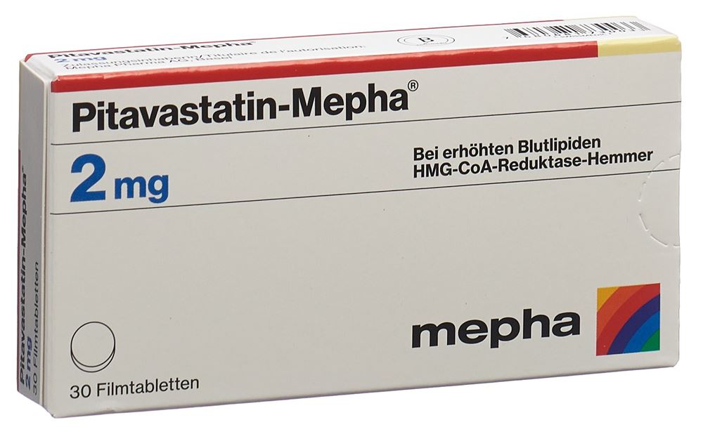 PITAVASTATIN Mepha 2 mg, image principale